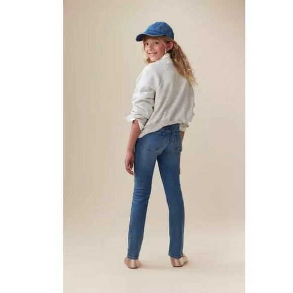 ⭐ Old Navy Girls Kids Youth Skinny Stretch Slim Blue Denim Jeans Pants sz: 10 - Picture 1 of 5